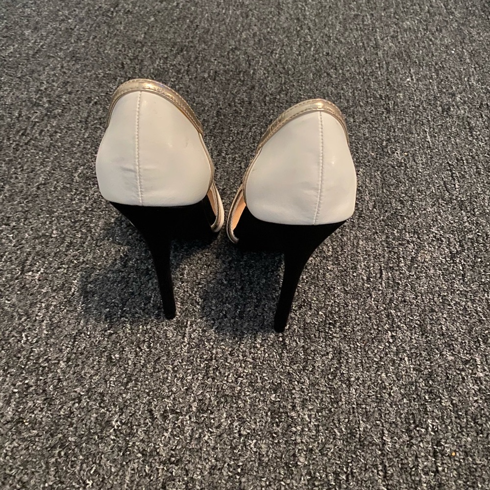 White high heels